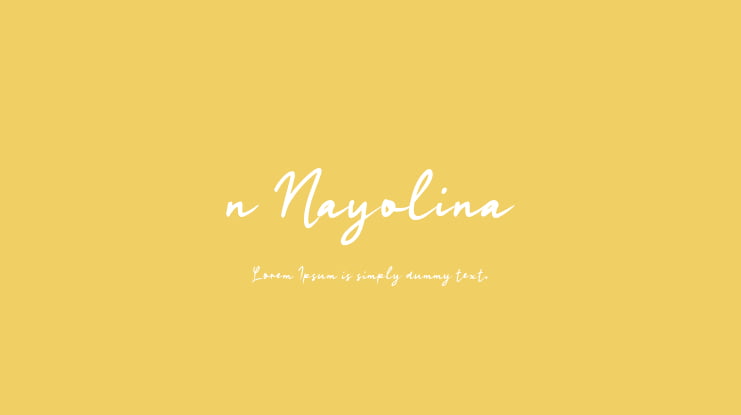 n Nayolina Font