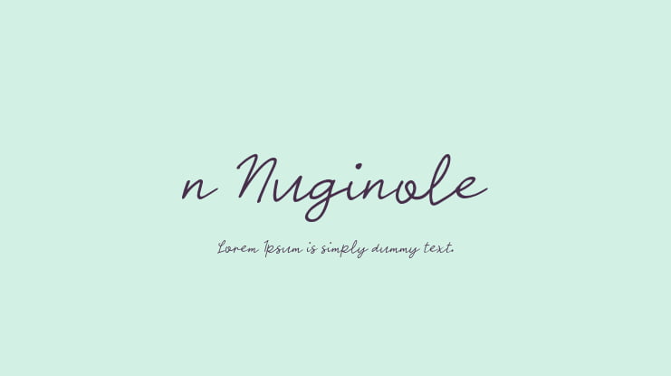 n Nuginole Font