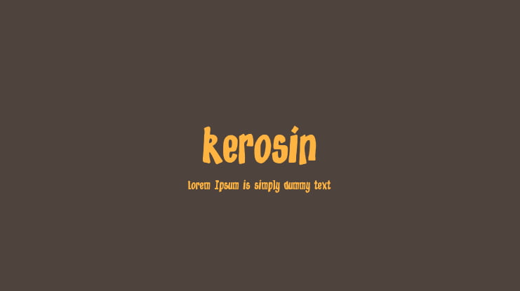 kerosin Font