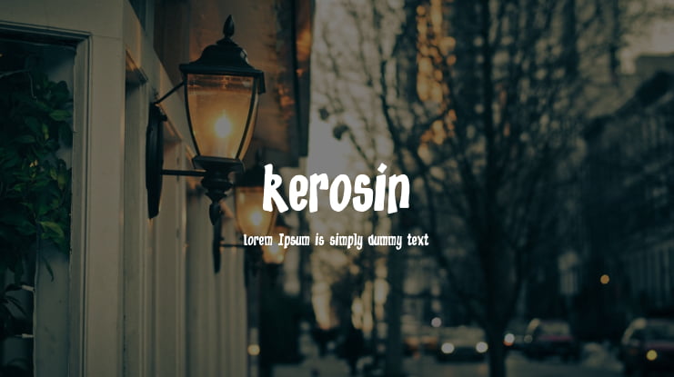 kerosin Font