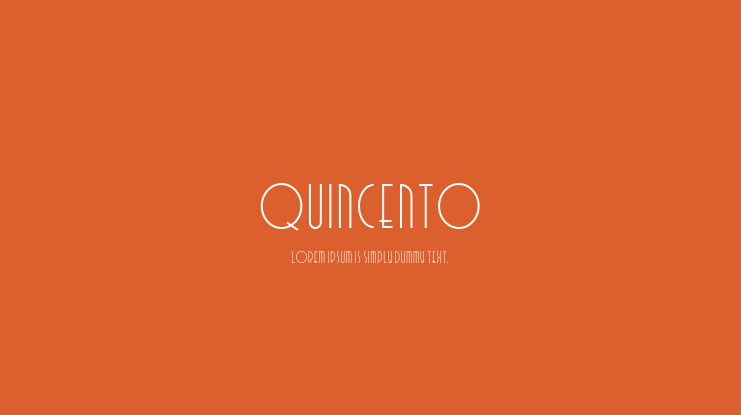 Quincento Font