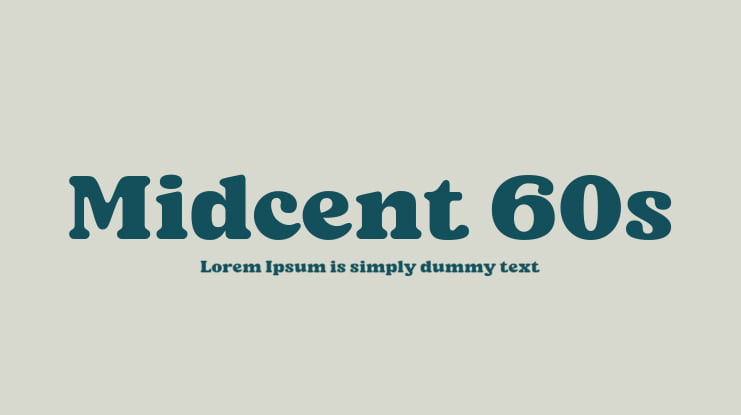 Midcent 60s Font