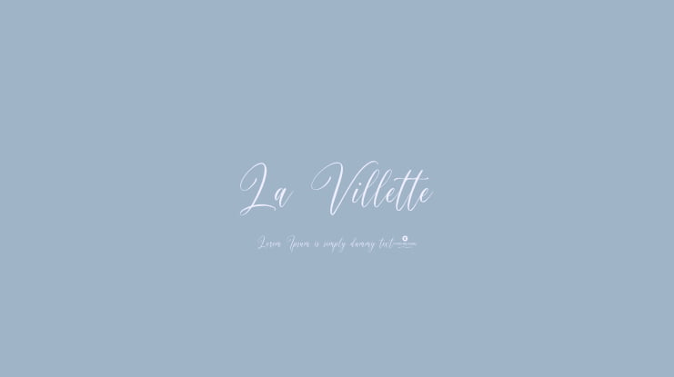 La Villette Font