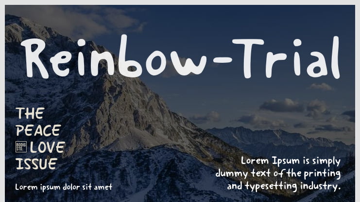 Reinbow-Trial Font