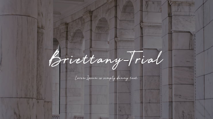 Briettany-Trial Font