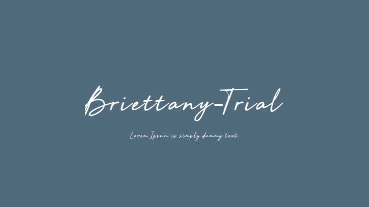 Briettany-Trial Font