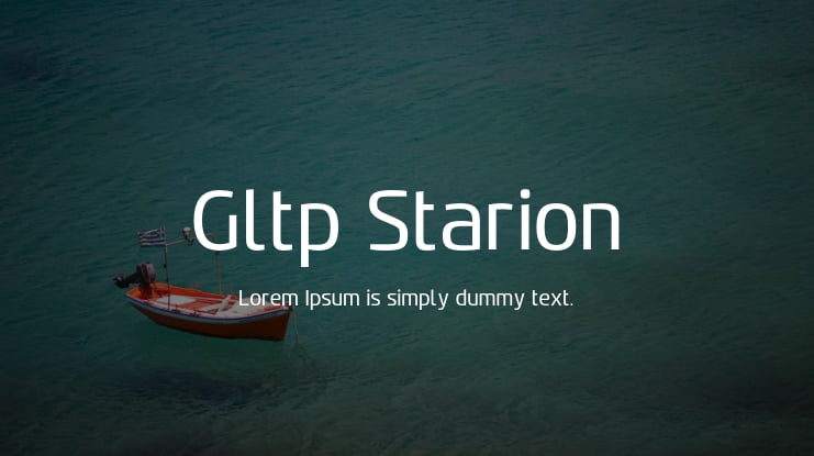 Gltp Starion Font Family