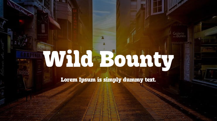 Wild Bounty Font Family