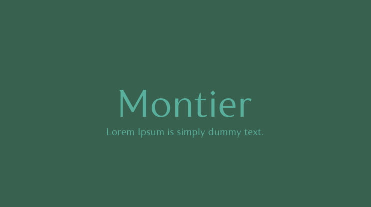 Montier Font Family