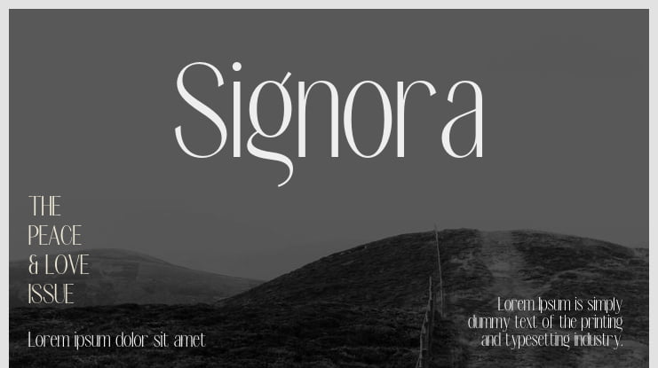 Signora Font Family