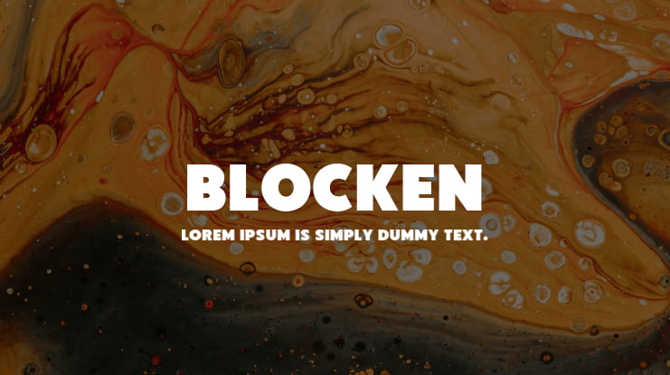 Blocken Font