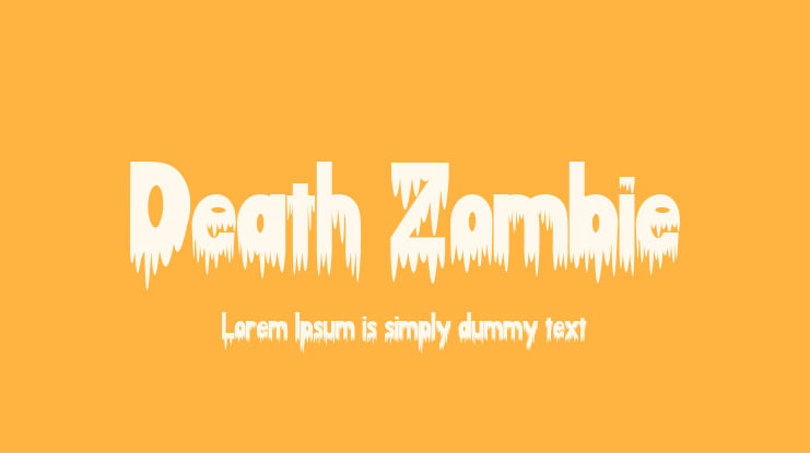 Death Zombie Font