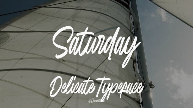 Saturday Delicate Font