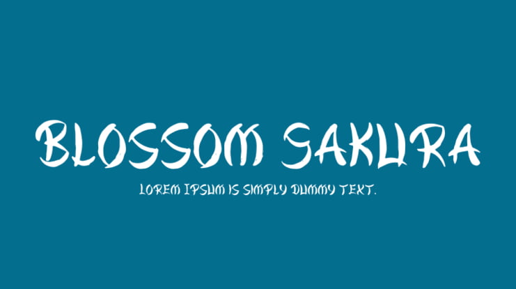 Blossom Sakura Font