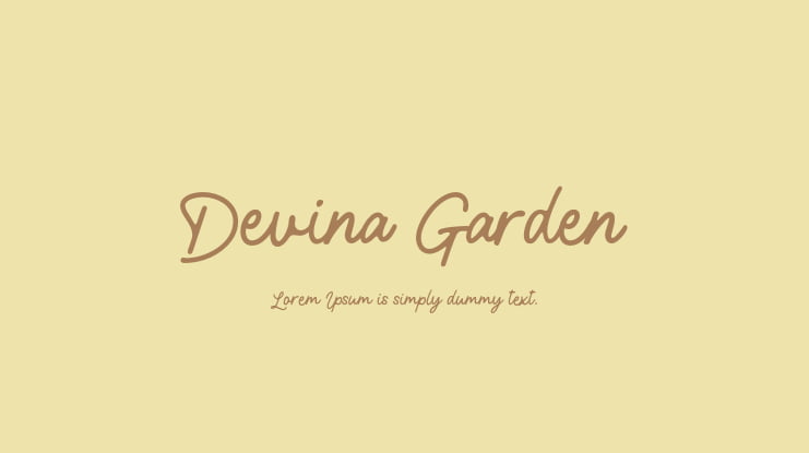 Devina Garden Font