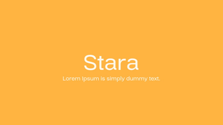 Stara Font Family