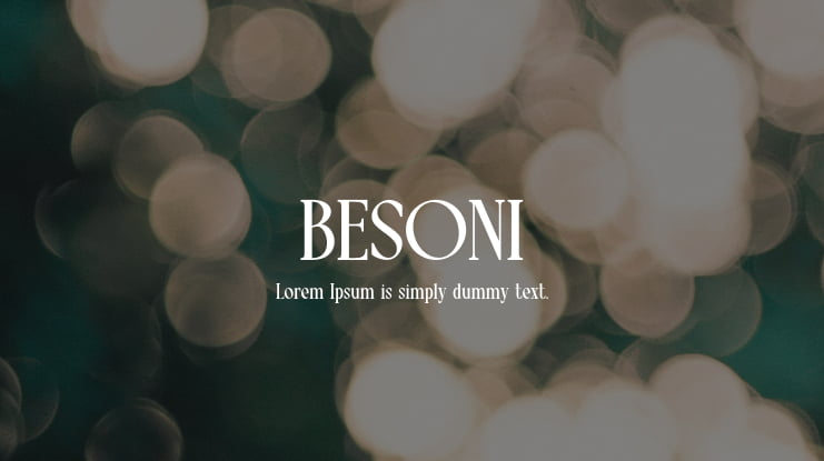 BESONI Font