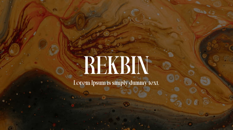 REKBIN Font