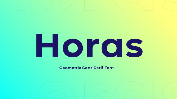 Horas Font Family