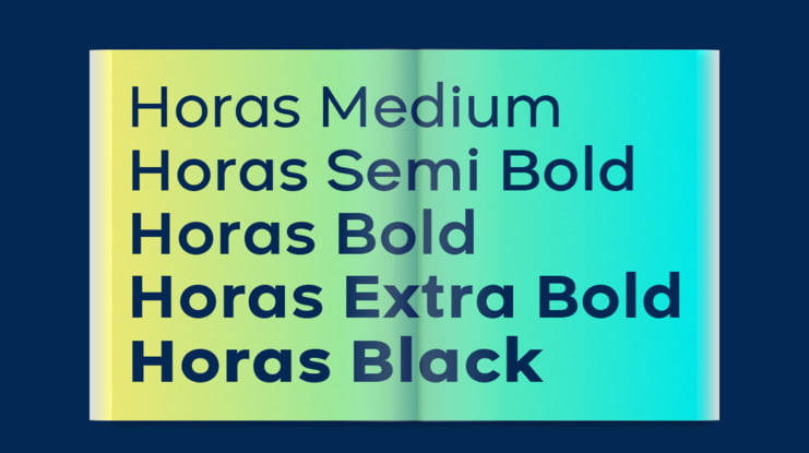 Horas Font Family