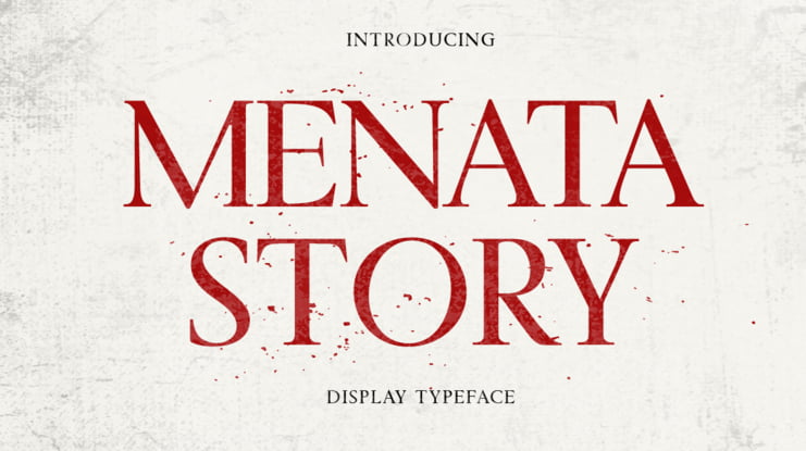 Menata Story Font