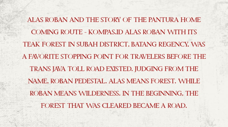 Menata Story Font