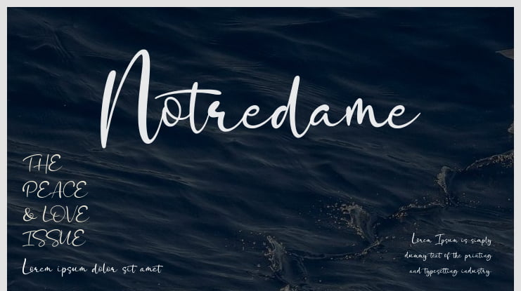 Notredame Font