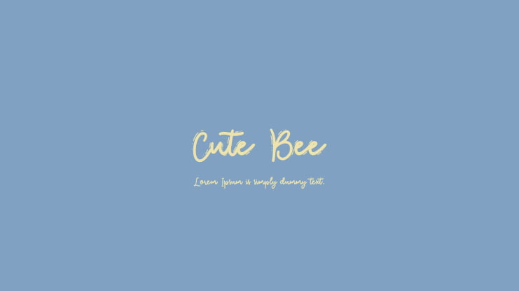 Cute Bee Font