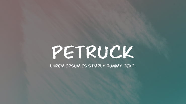 Petruck Font