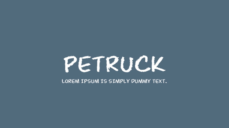 Petruck Font