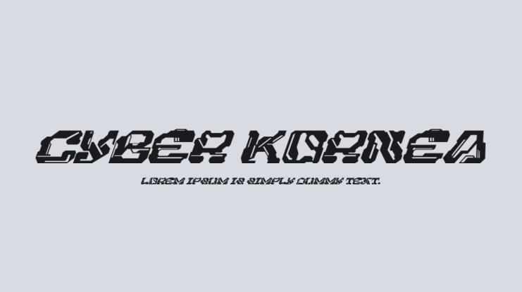 Cyber Kornea Font