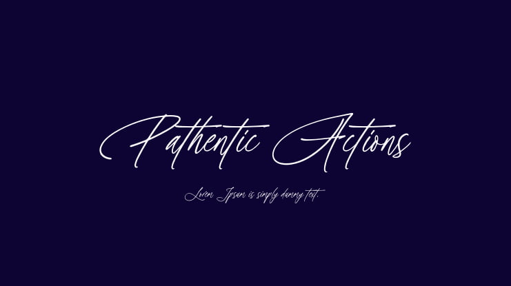 Pathentic Actions Font