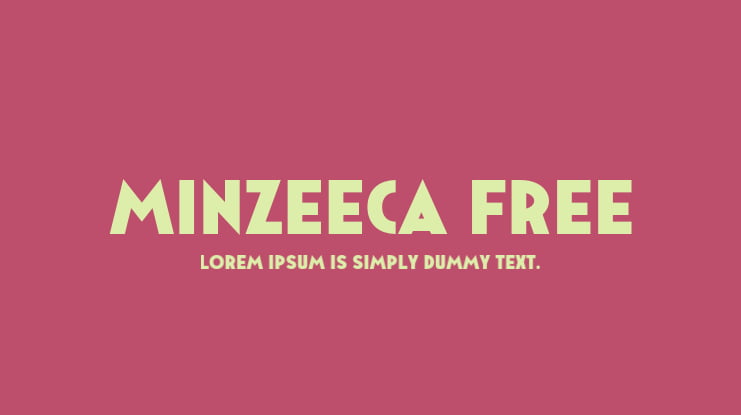 Minzeeca FREE Font