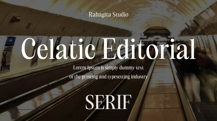 Celatic Editorial Font