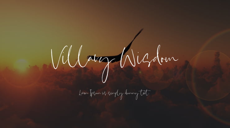 Villary Wisdom Font