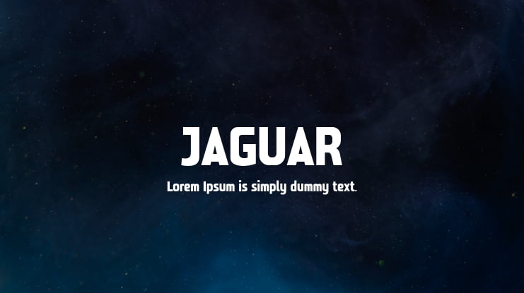 JAGUAR Font