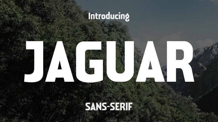 JAGUAR Font