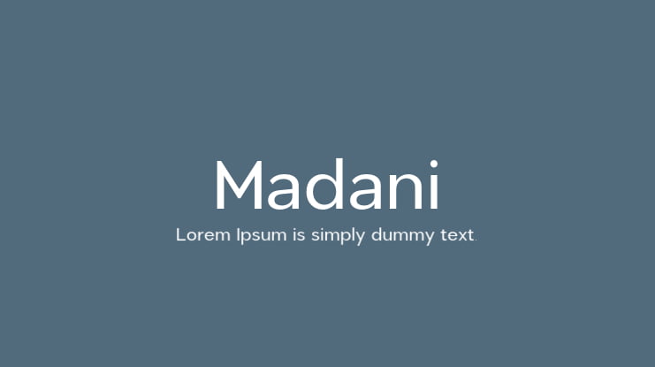 Madani Font