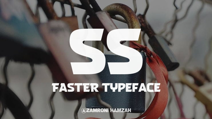 SS FASTER Font