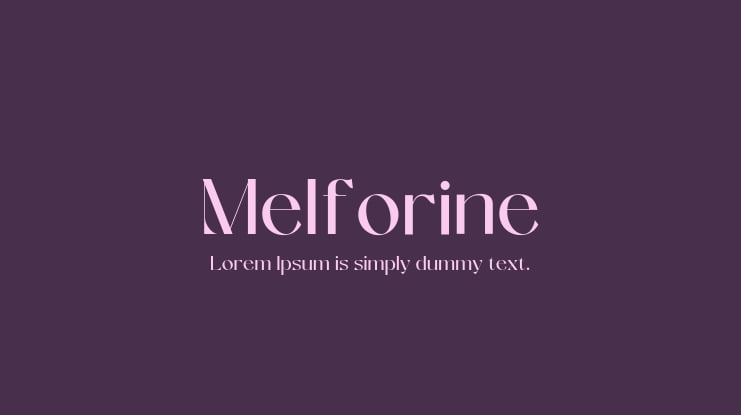 Melforine Font