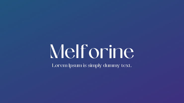 Melforine Font