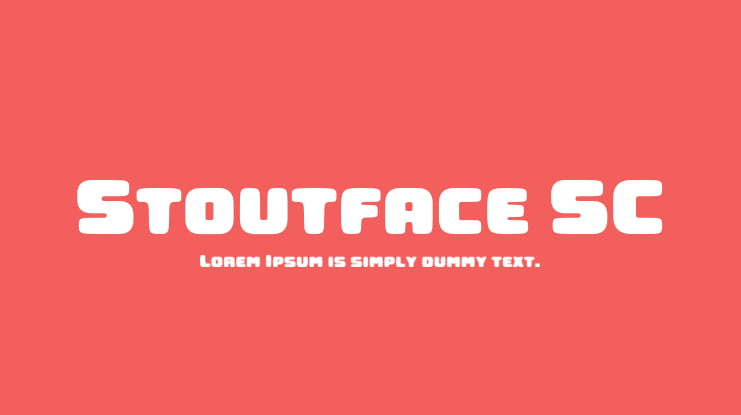 Stoutface SC Font