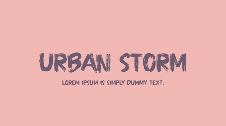 Urban Storm Font