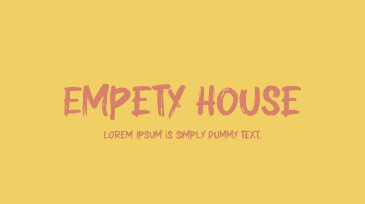 Empety House Font