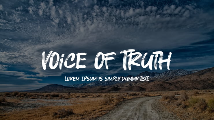 Voice of Truth Font