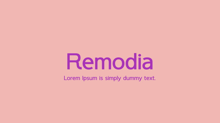 Remodia Font