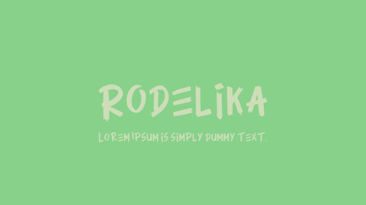 Rodelika Font