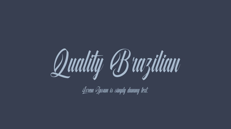 Quality Brazilian Font