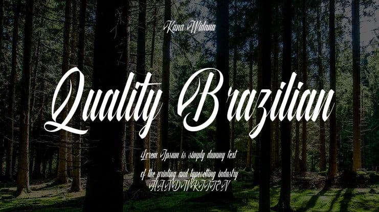 Quality Brazilian Font