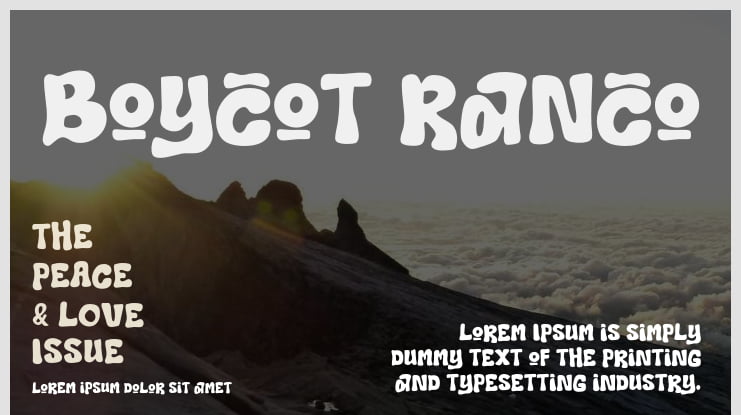 Boycot Ranco Font Family